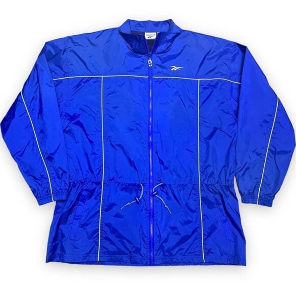 Reebok Vintage 90s Bright Designer Windbreaker Light Track Jacket - Mens XL